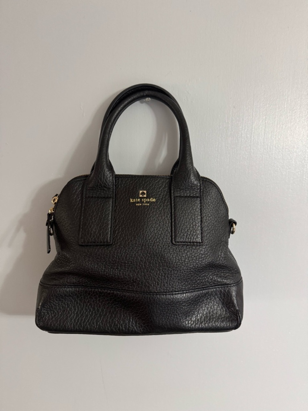 Kate Spade Black Southport Jenny Leather Satchel with Crossbody Detachable Strap - Picture 16 of 16